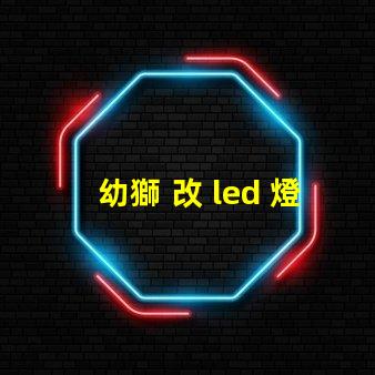 幼獅 改 led 燈珠